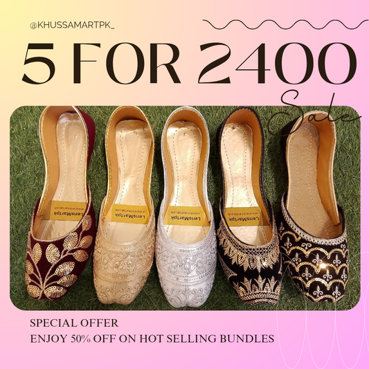 Deal# 9 Blue, Green, Cream, Black, Pink